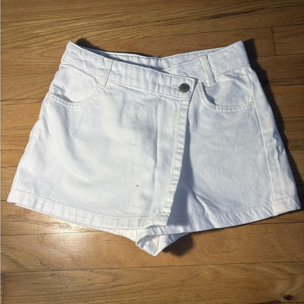 Zara White denim skort